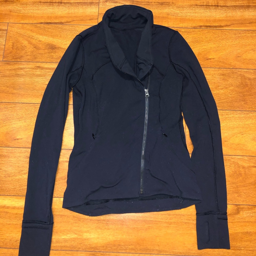 Lululemon asymmetrical zip long sleeve workout top